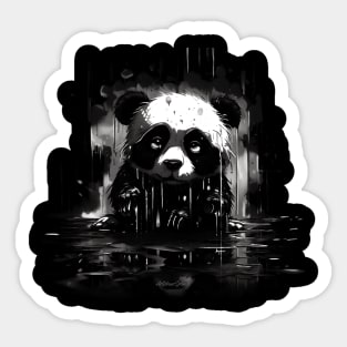 Sad Panda Sticker